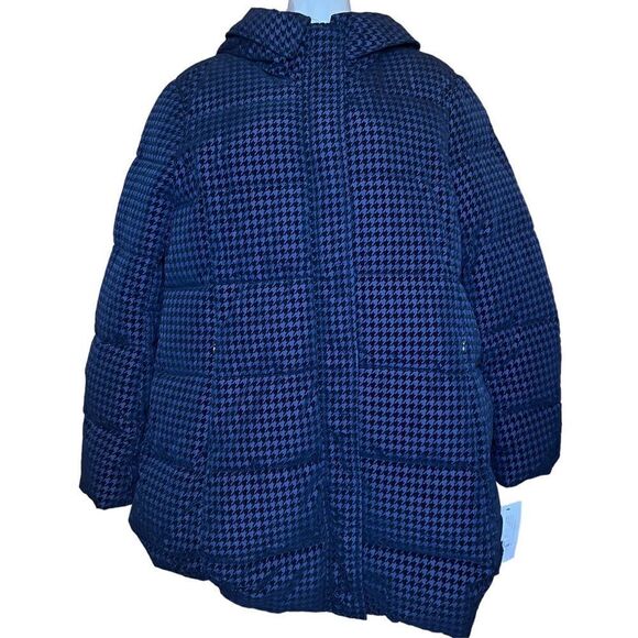 Via Spiga Water Repellent Houndstooth Flocked Puffer Coat NWT Size XLarge - Picture 7 of 12